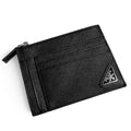 【未使用・保管品】プラダ PRADA サフィアーノ トライアングル カードケース 財布 コイン カード フラグメントケース ブラック 黒 2MC067