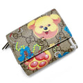 【新品・未使用品】グッチ GUCCI GGスプリーム 三つ折り財布 くま クマ コンパクト ウォレット コイン カード ケース 茶 ブラウン 838901