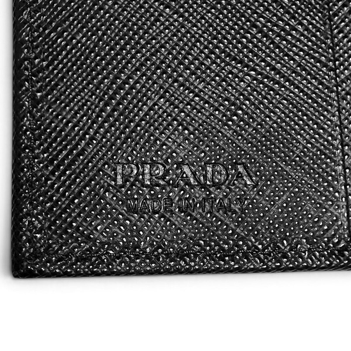 【新品・未使用品】プラダ PRADA 二つ折り 財布 コンパクト ウォレット ナイロン レザー ブラック 黒 三角 ロゴ プレート 1MV204 箱付