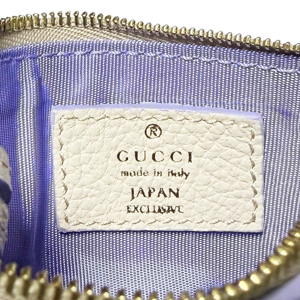【未使用・保管品】グッチ GUCCI 日本限定 ダブルG カードケース コイン ケース フラグメント バイカラー ベージュ 837966 箱付