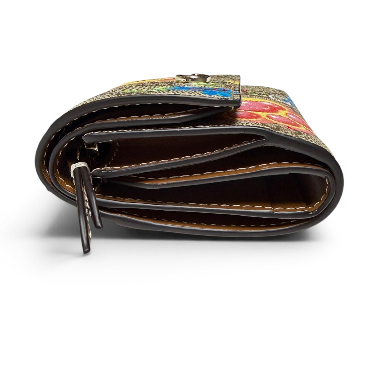【新品・未使用品】グッチ GUCCI GGスプリーム 三つ折り財布 くま クマ コンパクト ウォレット コイン カード ケース 茶 ブラウン 838901