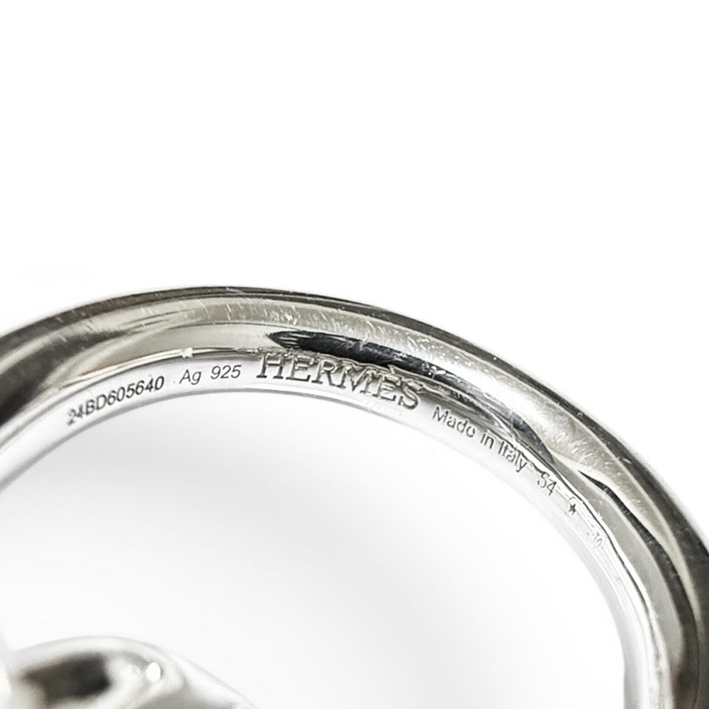 【美品】エルメス HERMES クロワゼット GM リング 指輪 シルバー 925 #54 14号 SV メンズ レディース 箱付