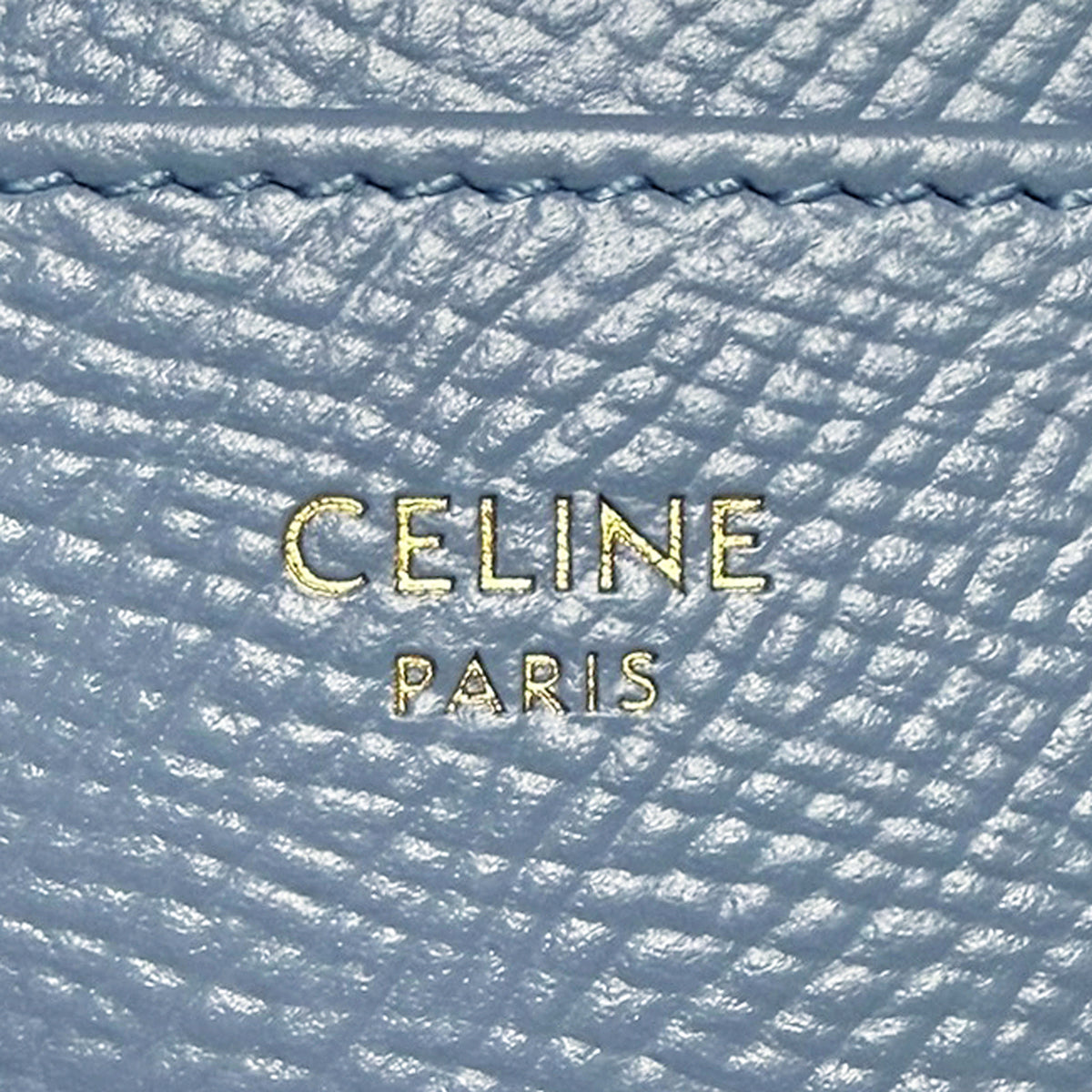 【未使用・保管品】セリーヌ CELINE ZIPPED CARD HOLDER ジップ トリオンフ カード ホルダー 財布 ブルー フラグメント コイン 10M083