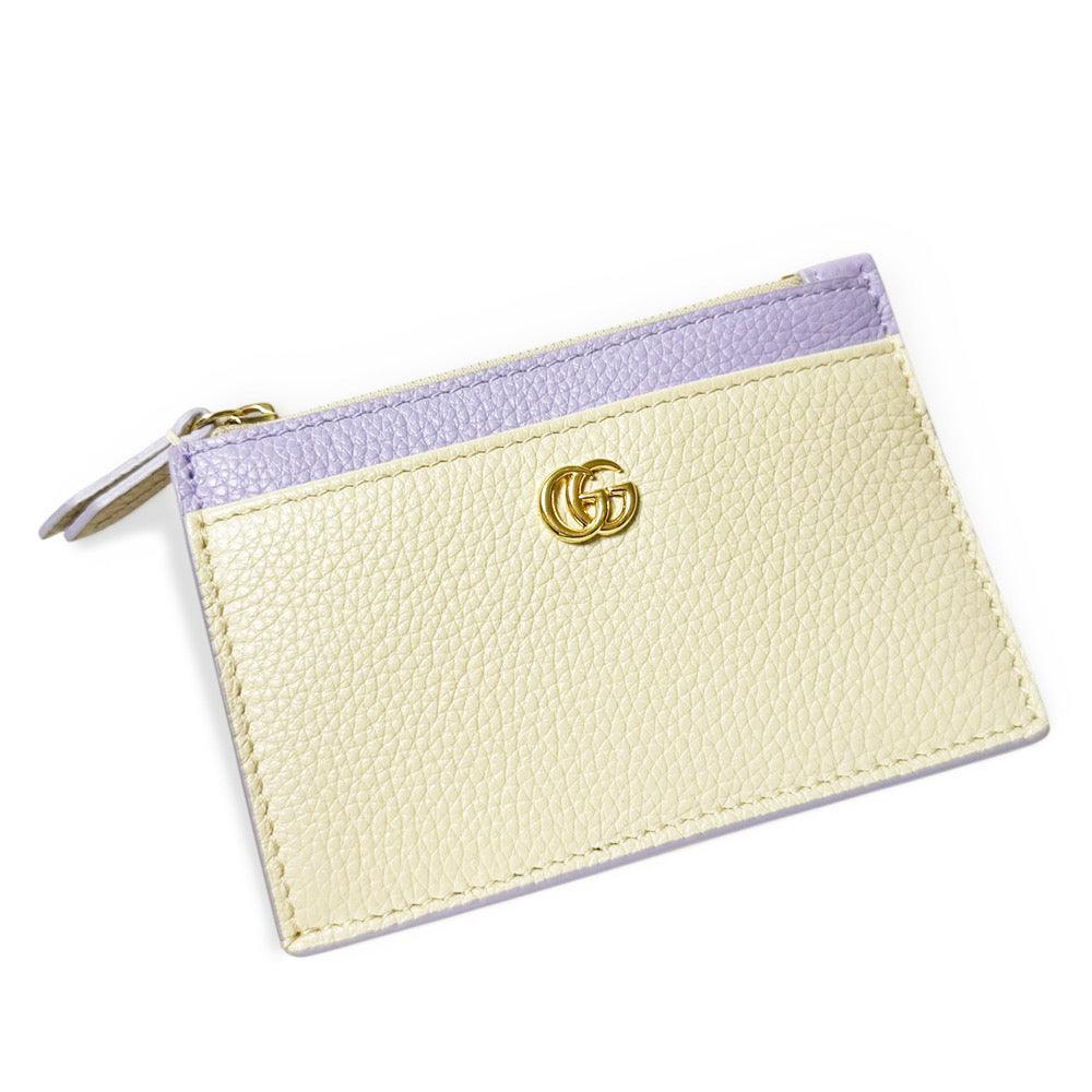 【未使用・保管品】グッチ GUCCI 日本限定 ダブルG カードケース コイン ケース フラグメント バイカラー ベージュ 837966 箱付