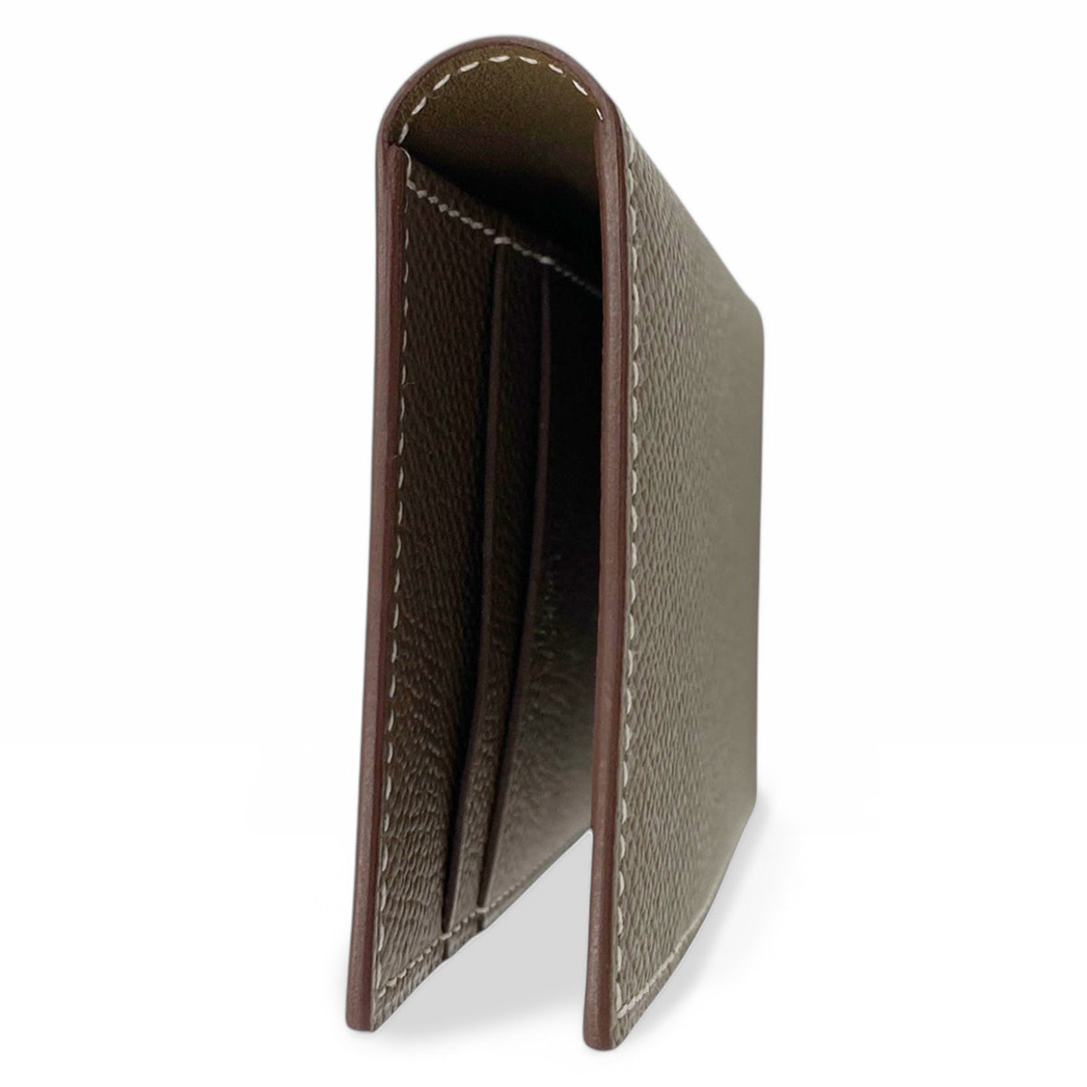 【未使用・保管品】エルメス HERMES MC2 ユークリッド カードケース 名刺入れ パスケース エプソン レザー エトゥープ ベージュ B刻 箱付