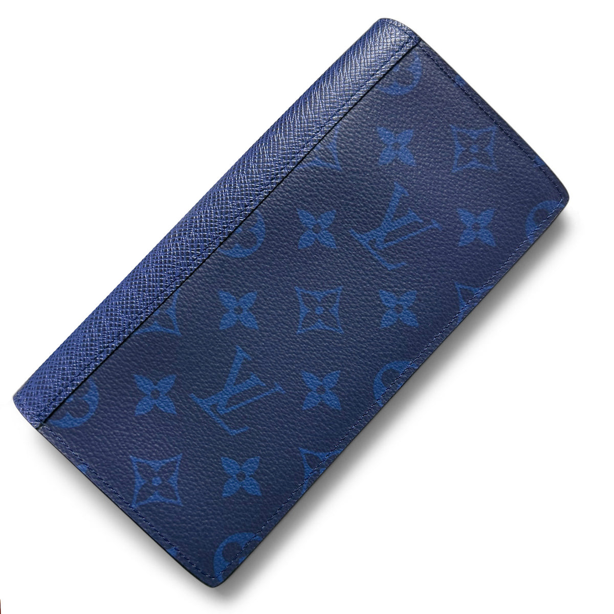 【未使用・保管品】ルイ ヴィトン ポルトフォイユ ブラザ 二つ折り長財布 コイン カード ケース タイガラマ モノグラム ブルー M30297