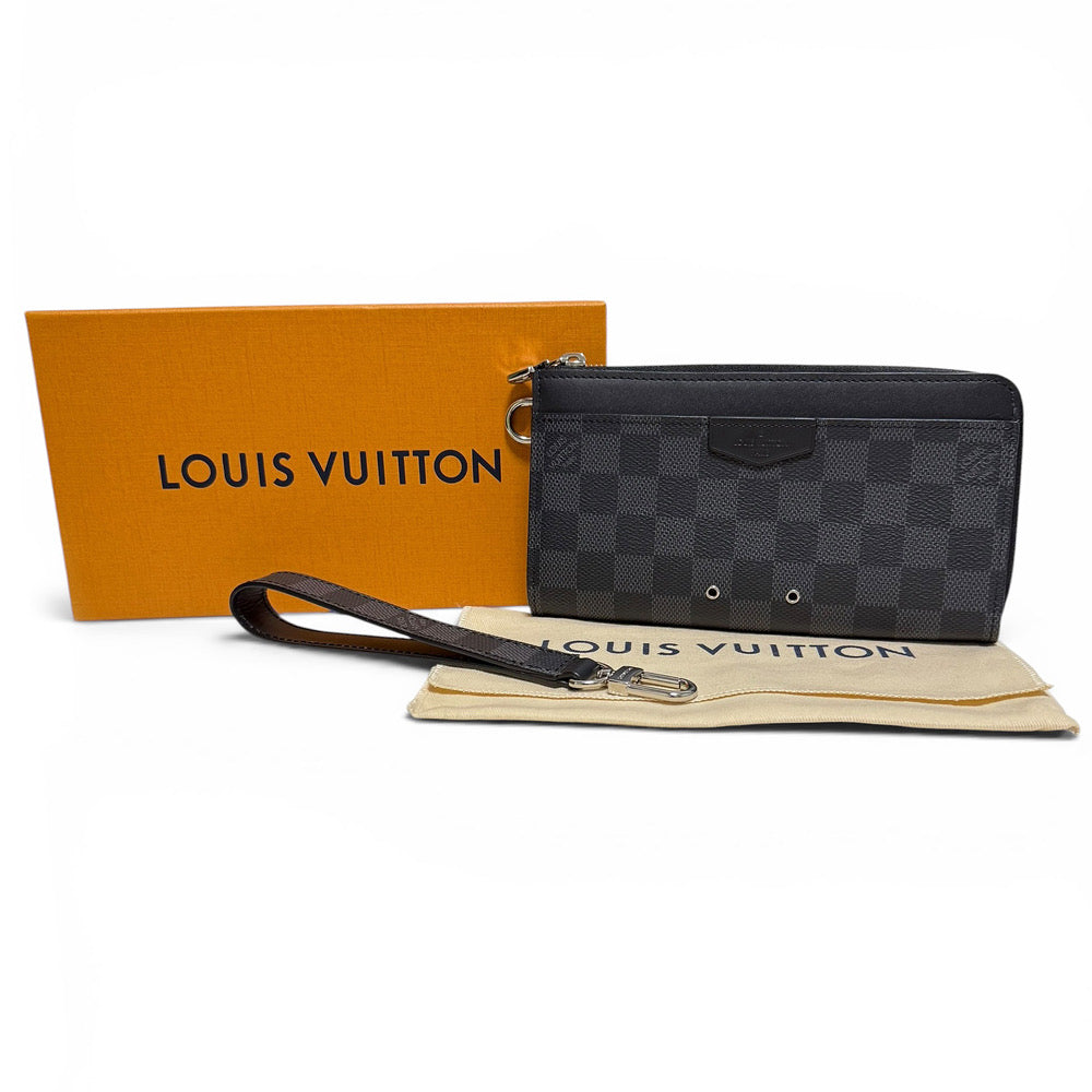 【新品・未使用品】ルイ ヴィトン LOUIS VUITTON ジッピー ドラゴンヌ 長財布 コイン カード ケース ダミエ グラフィット ブラック N60379