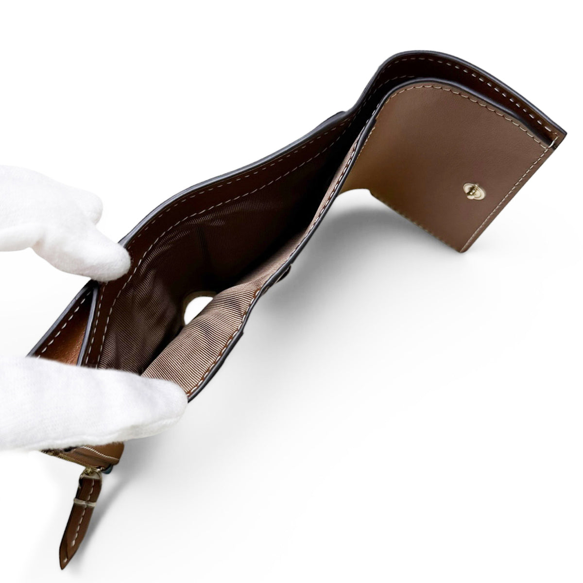 【新品・未使用品】グッチ GUCCI GGスプリーム 三つ折り財布 くま クマ コンパクト ウォレット コイン カード ケース 茶 ブラウン 838901