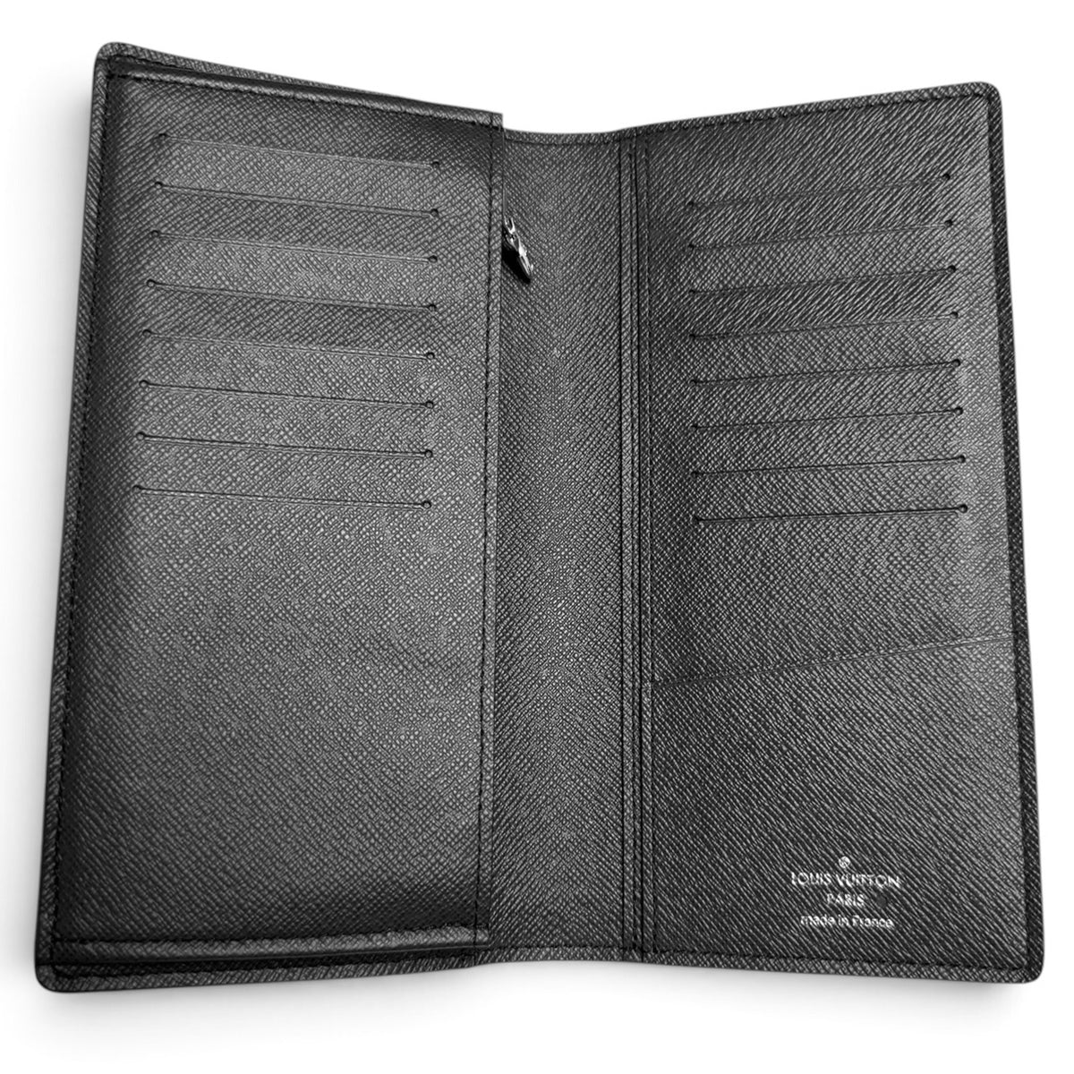 【未使用・保管品】ルイ ヴィトン LOUIS VUITTON ポルトフォイユ ブラザ 二つ折り長財布 コイン カード ケース タイガ ブラック 黒 M64012
