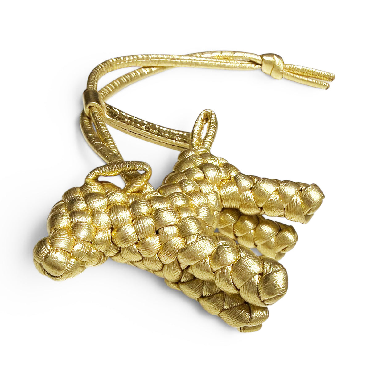 【新品・未使用品】ボッテガ ヴェネタ BOTTEGA VENETA バッグ チャーム ドッグ 犬 レザー ゴールド 金 イントレチャート 807068 箱付